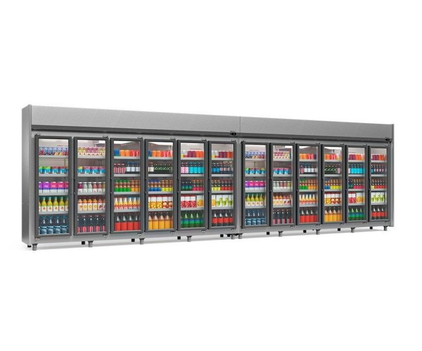REFRIGERADOR VERTICAL AUTO SERVIÇO -6946mm- TEMPERATURA  -2° a +7° -GEAS-12P TI