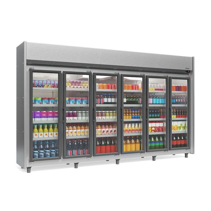 REFRIGERADOR VERTICAL AUTO SERVIÇO -2946mm- TEMPERATURA  -2° a +7° -GEAS-6P TI