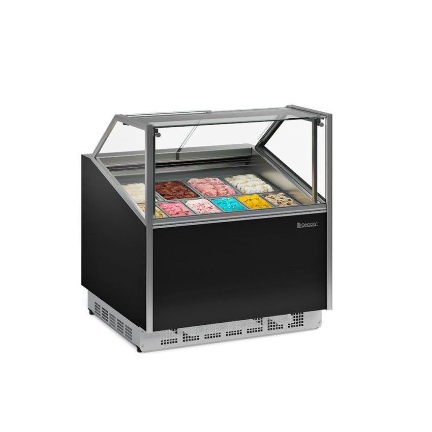 EXPOSITOR PARA SORVETE DE MASSA - CAPACIDADE PARA 12 CUBAS (5l) - GESG-12 PR
