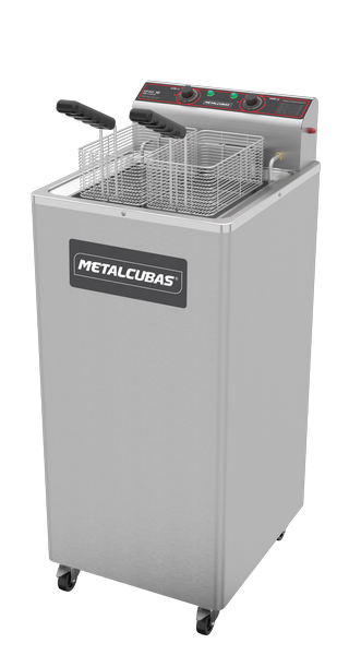 Fritador Elétrico pedestal água/óleo 8.000W - 30 litros - GFAO 30P 8000W-  METALCUBAS