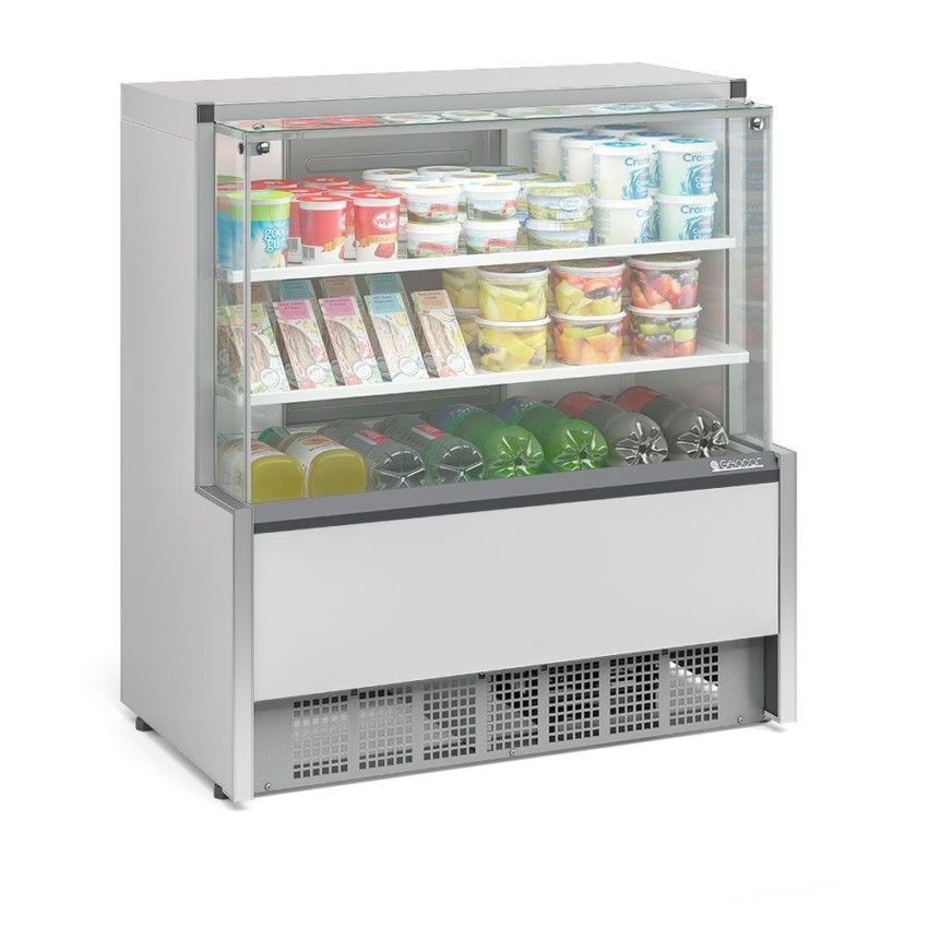 VITRINE REFRIGERADA UNIVERSAL - 2 PLACAS FRIAS - 1070mm- ILUMINAÇÃO LED - GPDA-110 R BR