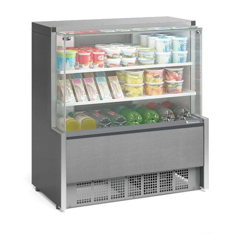 VITRINE REFRIGERADA UNIVERSAL - 2 PLACAS FRIAS - ILUMINAÇÃO LED - 1070mm GPDA-110 R TI