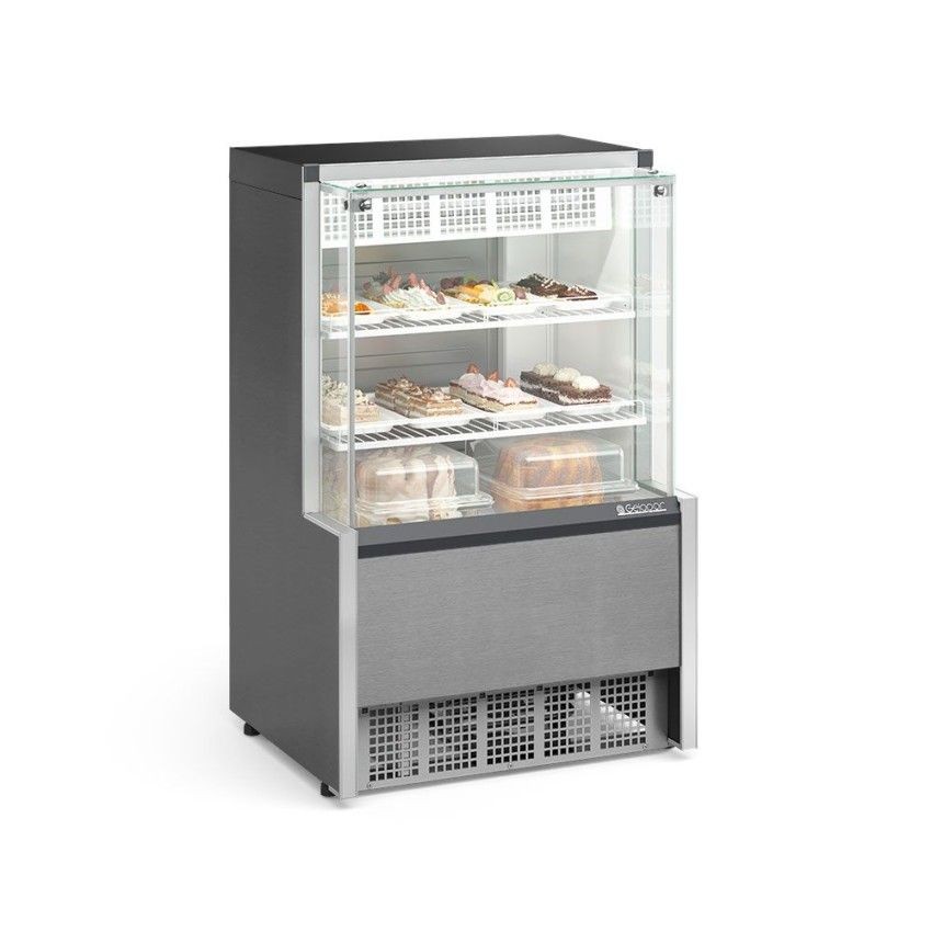 VITRINE REFRIGERADA CONFEITARIA  - DUPLA FUNÇÃO -        740mm- ILUMINAÇÃO LED- GPEA-075 R TI