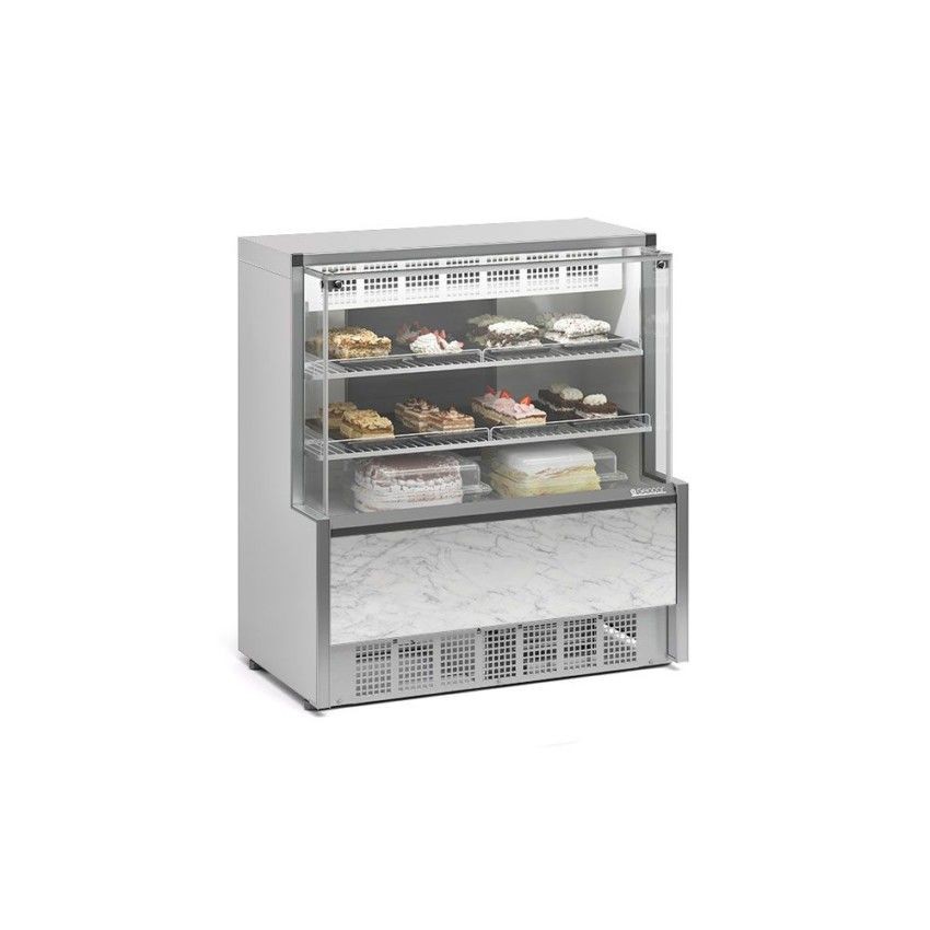 VITRINE REFRIGERADA CONFEITARIA  - DUPLA FUNÇÃO -1070mm -ILUMINAÇÃO LED- GPEA-110 R BR