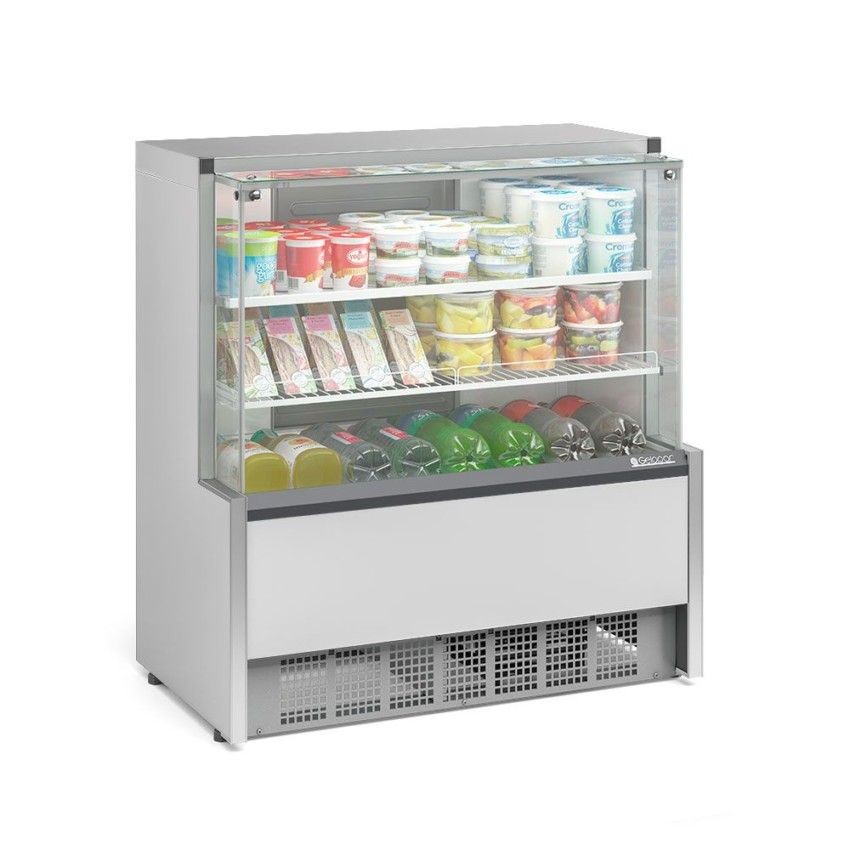 VITRINE ESTUFA COM BANDEJAS -  740mm-ILUMINAÇÃO LED MEQA-075 R BR