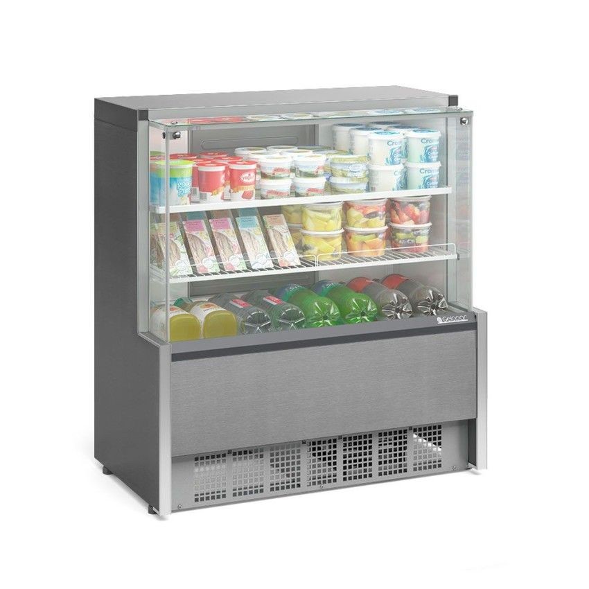 VITRINE REFRIGERADA UNIVERSAL - 1 PLACA FRIA - 1070mm- ILUMINAÇÃO LED GPSA-110 R TI