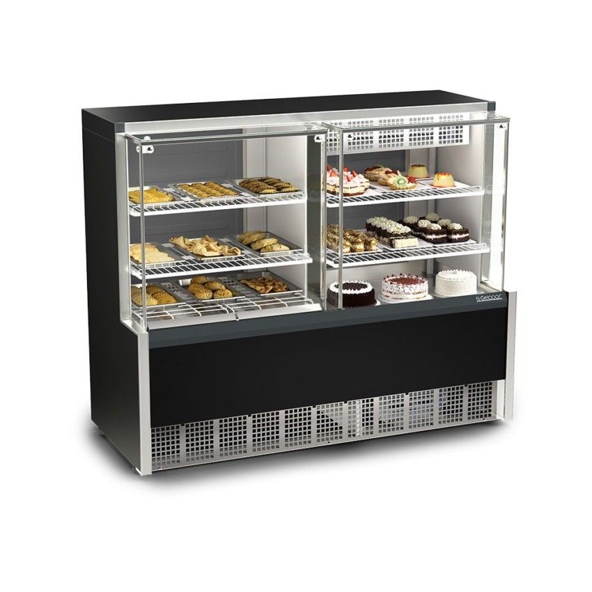 VITRINE QUENTE / FRIA - 1400mmILUMINAÇÃO LED - GQEA-140 R PF