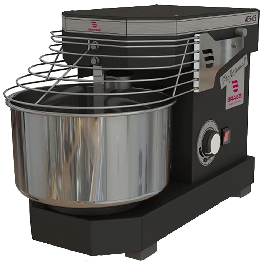 AMASSADEIRA ESPIRAL 5KG BRAESI BIVOLT AES-05 PRETA - BRAESI