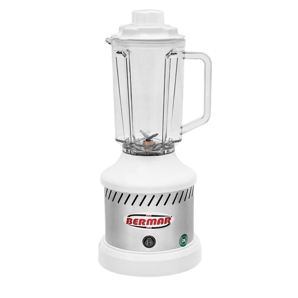 Liquidificador Alta Rotação Bermar 1,75 Litros Branco Copo Policarbonato BM-136