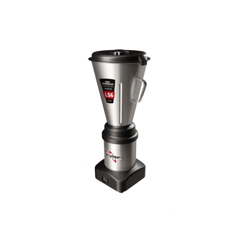 LS6 - LIQUIDIFICADOR COMERCIAL INOX, COPO MONOBLOCO INOX - 0,5 HP-CV 127/220 V