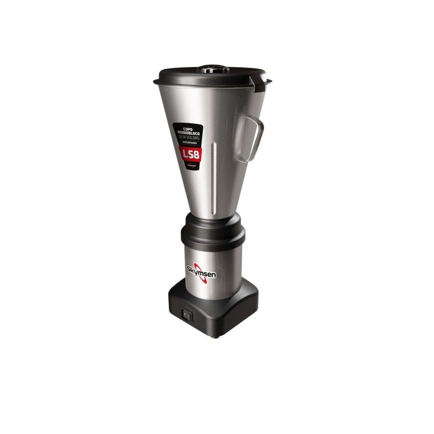 LS8 - LIQUIDIFICADOR COMERCIAL INOX, COPO MONOBLOCO INOX - 0,5 HP-CV 127/220 V