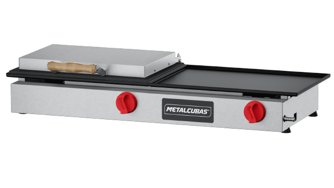 Grill a gás 90 x 32,5 cm - 2 Queimadores - MGG 90 - METALCUBAS