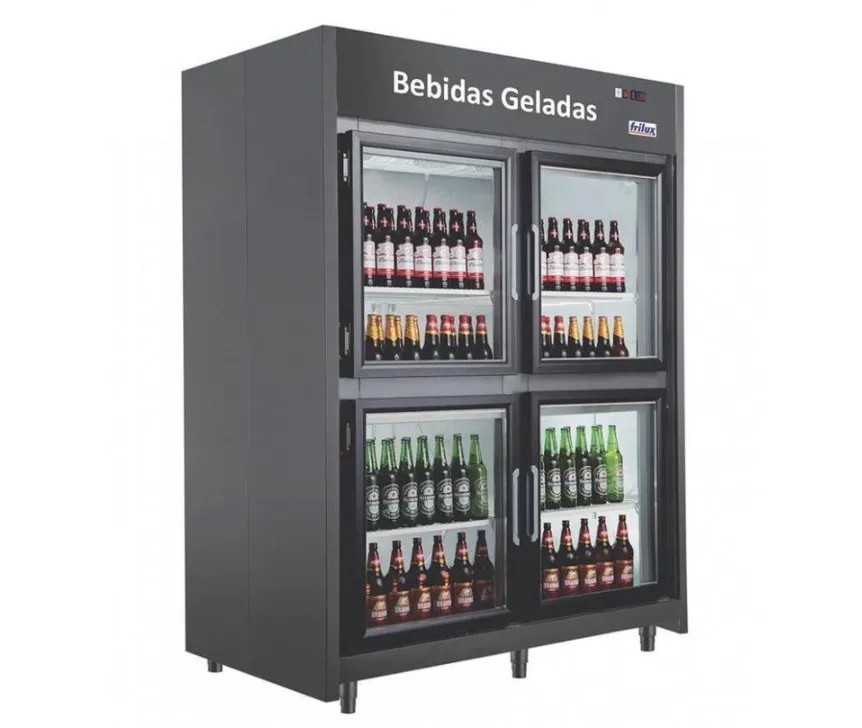 Mini Câmara Bebidas Vidro Aquecida RF059 PV 48 CAIXAS