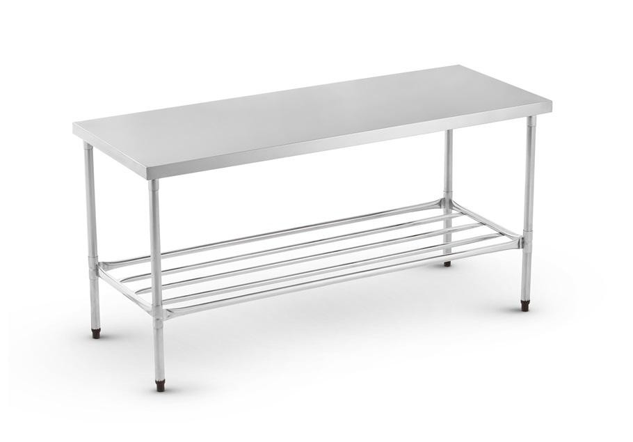 Mesa Inox Tampo Liso 95x100x73 mitlpt 1000 - REFRIMATE