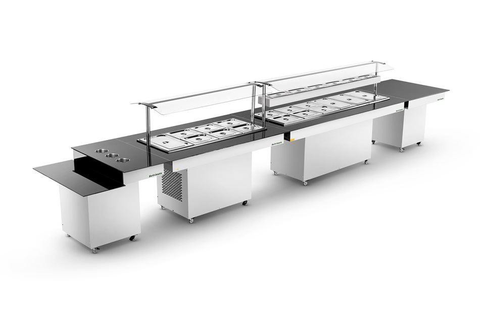 New Buffet 12 Cubas Central Frio Inox NBRCF 12 - REFRIMATE
