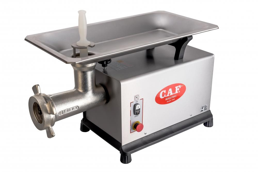 Picador / Moedor de Carne boca 98 CAF 98 D/S-I Parcial Inox (NR-12 Eletrônica) - CAF