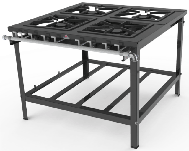 Fogão Industrial 4 Queimadores Duplos PMD-400F - Progás