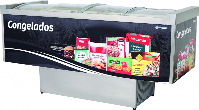 ILHA CONGELADOS VIDRO CURVO - chimafrio