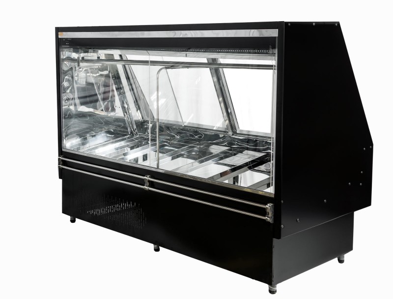 Expositor Açougue Luxo VIDRO RETO  3 MTS- CHIMAFRIO