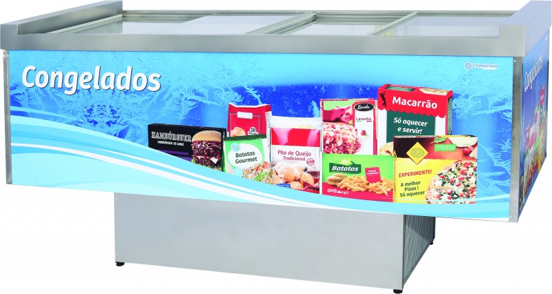 ILHA CONGELADOS VIDRO RETO - chimafrio