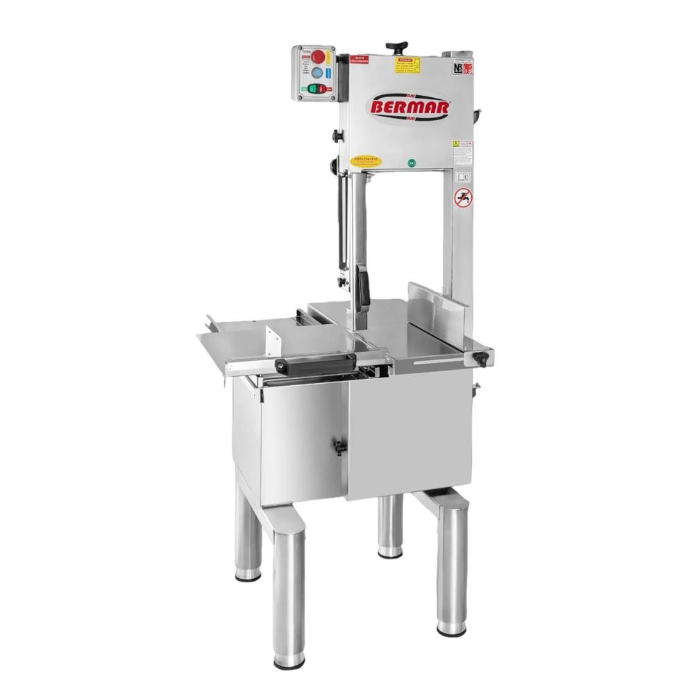 Serra Fita de Coluna Bermar 2,82m Inox Mesa Móvel BM-150 Bivol