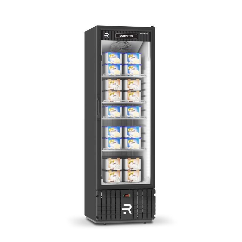 Visa Cooler Sorvetes 400L Porta de Vidro - REFRIMATE