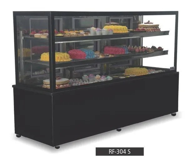 Vitrine Refrigerada 2,00m Linha modular Inox RF304 S Frilux