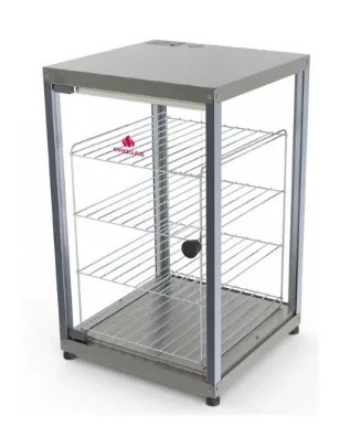 Vitrine Vertical Não Elétrica Inox C/ Grade PR-640V Progás