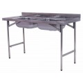 PIA 100% INOX 430 TB 1 1/4" 2 CUBAS (0,50x0,40x0,20m) 1,80x0,60m - BENFATI
