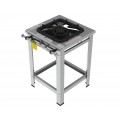 Fogão 1 Boca Dupla grelha 40 x 40 perfil 10 INOX - FGI 41 LD - G PANIZ