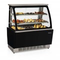 VITRINE ESTUFA -  1126mm- SEM CUBAS - VIDRO COM SERIGRAFIA- MGSE-110 PR