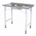 PIA INOX 430 CONCRETADA 1 CUBA (0,40x0,34x0,12m) 1,20x0,53m PINTADA