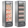 REFRIGERADOR VERTICAL CONVENIÊNCIA -        645mm-  CARNES E BEBIDAS - TEMPERATURA  -6°C a +3°C- GCBC-45 TI