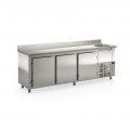 BALCÃO REFRIGERADO DE ENCOSTO - 2500mm- REVESTIMENTO EXTERNO AI 430 e TAMPO AI 304 -GBFE-250 CD AI