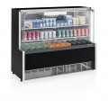 VITRINE REFRIGERADA AR FORÇADO - 1400mm- ILUMINAÇÃO LED  GPFA-140 R PR